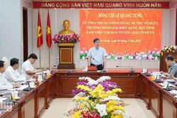 Bí thư Tỉnh ủy An Giang yêu cầu đổi mới công tác tuyên giáo, sát cơ sở