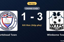 Wimborne Town đánh bại Portishead Town 1-3 ở trận đá lại FA Cup