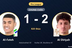 Thắng Al-Fateh 1-2, Al Diriyah vươn lên giữa bảng đẩy chủ nhà sát nhóm xuống hạng
