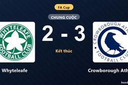 Whyteleafe thất thủ 2-3 trước Crowborough Athletic tại FA Cup