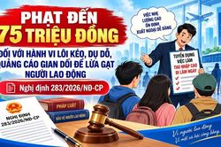 Phạt đến 75 triệu đồng đối với hành vi lôi kéo, dụ dỗ, quảng cáo gian dối để lừa gạt người lao động