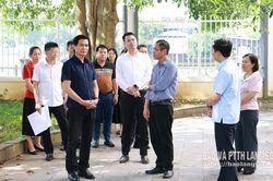Đồng chí Bí thư Tỉnh ủy khảo sát, kiểm tra thực tế tại một số đơn vị trên địa bàn