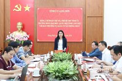 Đồng chí Phó Bí thư Tỉnh uỷ làm việc với Ban Thường vụ Đảng ủy xã Thống Nhất