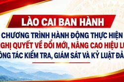 Lào Cai ban hành Chương trình hành động thực hiện Nghị quyết về đổi mới, nâng cao hiệu lực công tác kiểm tra, giám sát và kỷ luật đảng