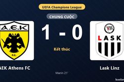 Thống kê trận đấu AEK Athens FC 1-0 Lask Linz: Răzvan Marin tỏa sáng, AEK Athens FC giành trọn 3 điểm