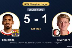 Thắng đậm Feyenoord 5-1, Barcelona khởi đầu tưng bừng tại Champions League