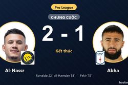Đánh bại Abha, Al-Nassr chen chân vào top 4 còn đối thủ lún sâu dưới đáy bảng
