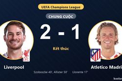 Ngược dòng hạ Atletico Madrid 2-1, Liverpool khởi đầu thuận lợi khiến đối thủ trắng tay