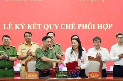Ký kết quy chế phối hợp bảo đảm an ninh, trật tự và ngành nội vụ