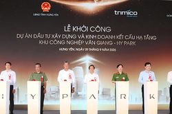 Hưng Yên: Khởi công Dự án đầu tư xây dựng và kinh doanh kết cấu hạ tầng Khu công nghiệp Văn Giang