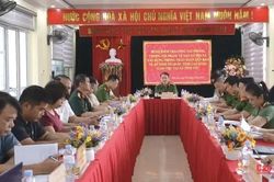 Ban Chỉ đạo 138 tỉnh kiểm tra công tác phòng, chống tội phạm tại xã Tĩnh Túc
