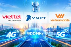 Ba nhà mạng chi hơn 3.000 tỷ đồng cho băng tần 900 MHz
