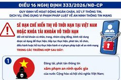 Những tài khoản cá nhân, trang, nhóm cộng đồng hoặc kênh nội dung nào có thể bị khóa vô thời hạn?