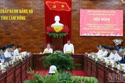 Đoàn kiểm tra, giám sát của Bộ Chính trị làm việc với Ban Thường vụ Tỉnh ủy Lâm Đồng
