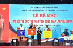Hơn 4.300 vận động viên tham gia Đại hội Thể dục thể thao tỉnh Đồng Tháp lần thứ 1