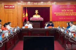 Thông qua dự thảo báo cáo kết quả kiểm tra, giám sát (đợt 3) đối với Ban Thường vụ Tỉnh ủy Lạng Sơn