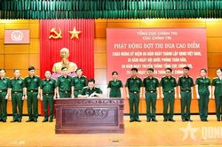 Hướng dẫn tổ chức đợt thi đua cao điểm trong toàn Tổng cục Chính trị