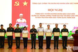 Tuyên dương Đoàn báo cáo viên Quân ủy Trung ương tham gia Hội thi Báo cáo viên, tuyên truyền viên giỏi toàn quốc năm 2026