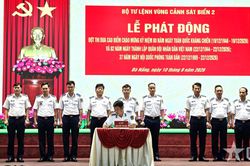Vùng Cảnh sát biển 2 phát động thi đua cao điểm '80 ngày Thi đua Quyết thắng - Viết tiếp bản hùng ca'