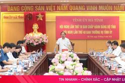Ban Thường vụ Tỉnh ủy Hà Tĩnh tổ chức hội nghị lần thứ 40
