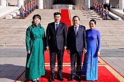 Lễ đón Chủ tịch Quốc hội Trần Thanh Mẫn và Phu nhân thăm chính thức Mông Cổ