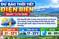 Bản tin Dự báo thời tiết ngày 11/9/2026