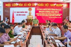 Rà soát phương án ứng phó thiên tai tại 3 xã Vân Canh, Canh Vinh và Canh Liên