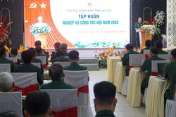 Hội Cựu chiến binh tỉnh khai mạc lớp tập huấn, bồi dưỡng cán bộ năm 2026