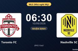 Nhận định Toronto FC vs Nashville SC: Đội khách tiếp tục duy trì ưu thế?