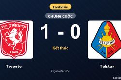 Thống kê trận đấu Twente 1-0 Telstar: Sondre Holmlund Orjasaeter tỏa sáng, Twente giành trọn 3 điểm