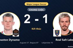 Đánh bại Real Salt Lake 2-1, Houston Dynamo xây chắc vị trí nhì bảng
