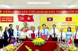 Hội đàm giữa Ban Tổ chức Tỉnh ủy Quảng Trị và Ban Tổ chức Tỉnh ủy Sạ-vẳn-na-khệt