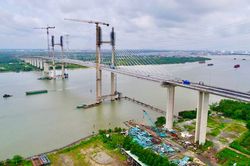 Cầu Phước Khánh nối Đồng Nai - TP.HCM tăng tốc thi công để đưa vào khai thác cuối tháng 9