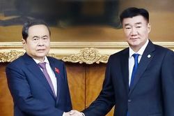 Chủ tịch Quốc hội Trần Thanh Mẫn hội đàm với Chủ tịch Quốc hội Mông Cổ