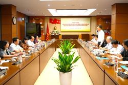 Công bố quyết định kiểm tra của Ban Thường vụ Đảng ủy Quốc hội đối với Ban Thường vụ Đảng ủy Ủy ban Pháp luật và Tư pháp