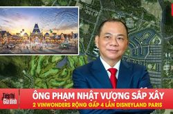 Ông Phạm Nhật Vượng chi khủng xây 2 công viên VinWonders rộng gấp 4 lần Disneyland Paris
