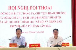 Bí thư Đảng ủy, Chủ tịch UBND phường Cửa Nam đối thoại trực tiếp với nhân dân