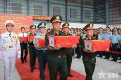Vận chuyển hơn 13.500 mẫu hài cốt liệt sĩ ra Hà Nội giám định ADN