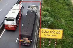Dừng ô tô trên cao tốc không đặt cảnh báo, nam tài xế bị phạt