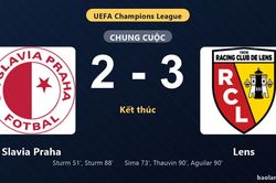Thống kê trận đấu Slavia Praha 2-3 Lens: Lens ngược dòng ngoạn mục