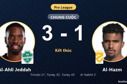 Ngược dòng hạ Al-Hazm, Al-Ahli Jeddah vượt lên vị trí thứ 9 Pro League