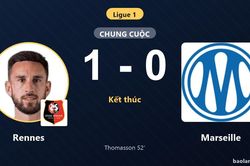 Hạ gục Marseille, Rennes vươn lên top 5 Ligue 1 trong khi đối thủ chững lại