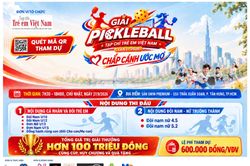 Thêm 2 nội dung đôi nam nữ trưởng thành, Giải Pickleball Tạp chí Trẻ em Việt Nam càng thêm hấp dẫn