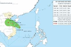 Áp thấp nhiệt đới xuất hiện ngay trên vùng biển Hà Tĩnh- Huế, Trung bộ mưa cực lớn