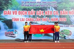 Sôi nổi Giải vô địch đẩy gậy, kéo co, bắn nỏ tỉnh Lai Châu