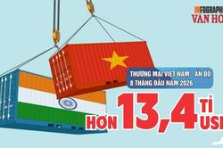 Ấn Độ chi hơn 8 tỉ USD mua hàng Việt, thương mại đạt 13,4 tỉ USD