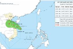 Áp thấp nhiệt đới giật cấp 8 hình thành trên Biển Đông
