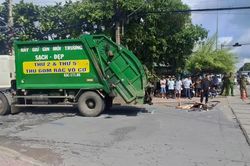 Va chạm với xe chở rác, người đi xe đạp tử vong tại chỗ