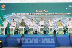 Hưng Yên khởi công hai khu, cụm công nghiệp gần 300 ha