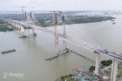 Sản lượng thi công đạt 96%, cầu Phước Khánh nối Đồng Nai với Thành phố Hồ Chí Minh sắp hoàn thành xây dựng
